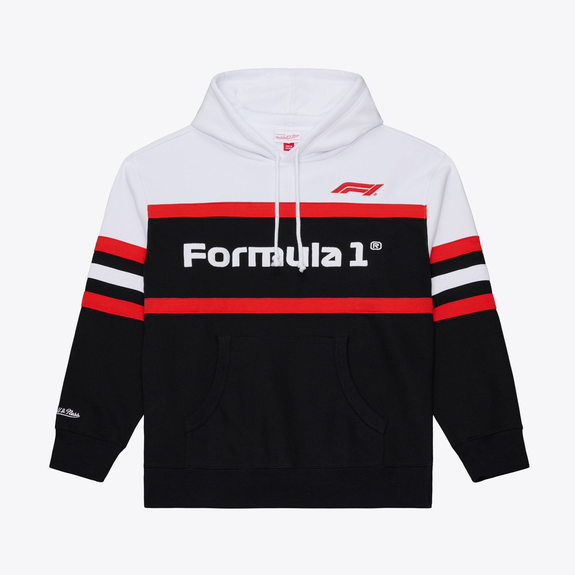Sweat à capuche noir Mitchell & Ness pour homme, modèle « Entraîneur en chef de Formule 1 ».