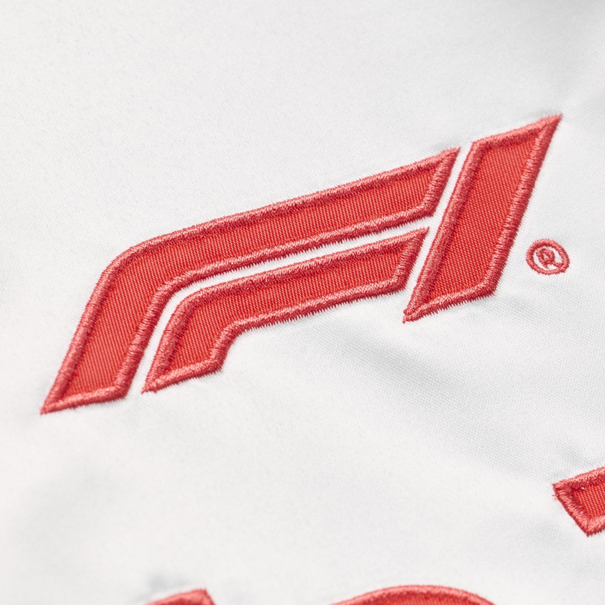 Veste légère en satin à boutons-pression Mitchell & Ness blanche pour homme, collection Formule 1
