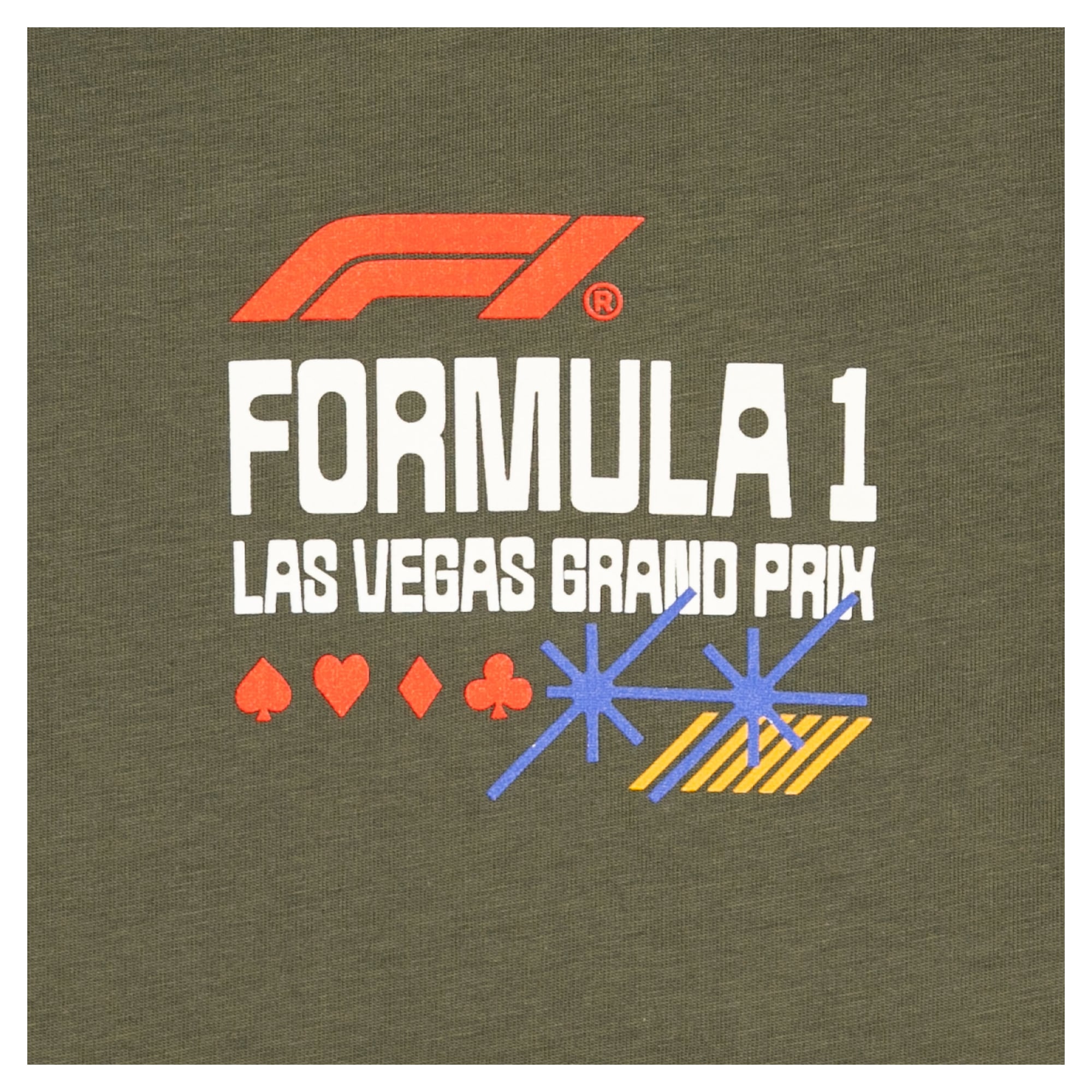 T-shirt homme Olive Grand Prix Las Vegas 2026 Desert Lane