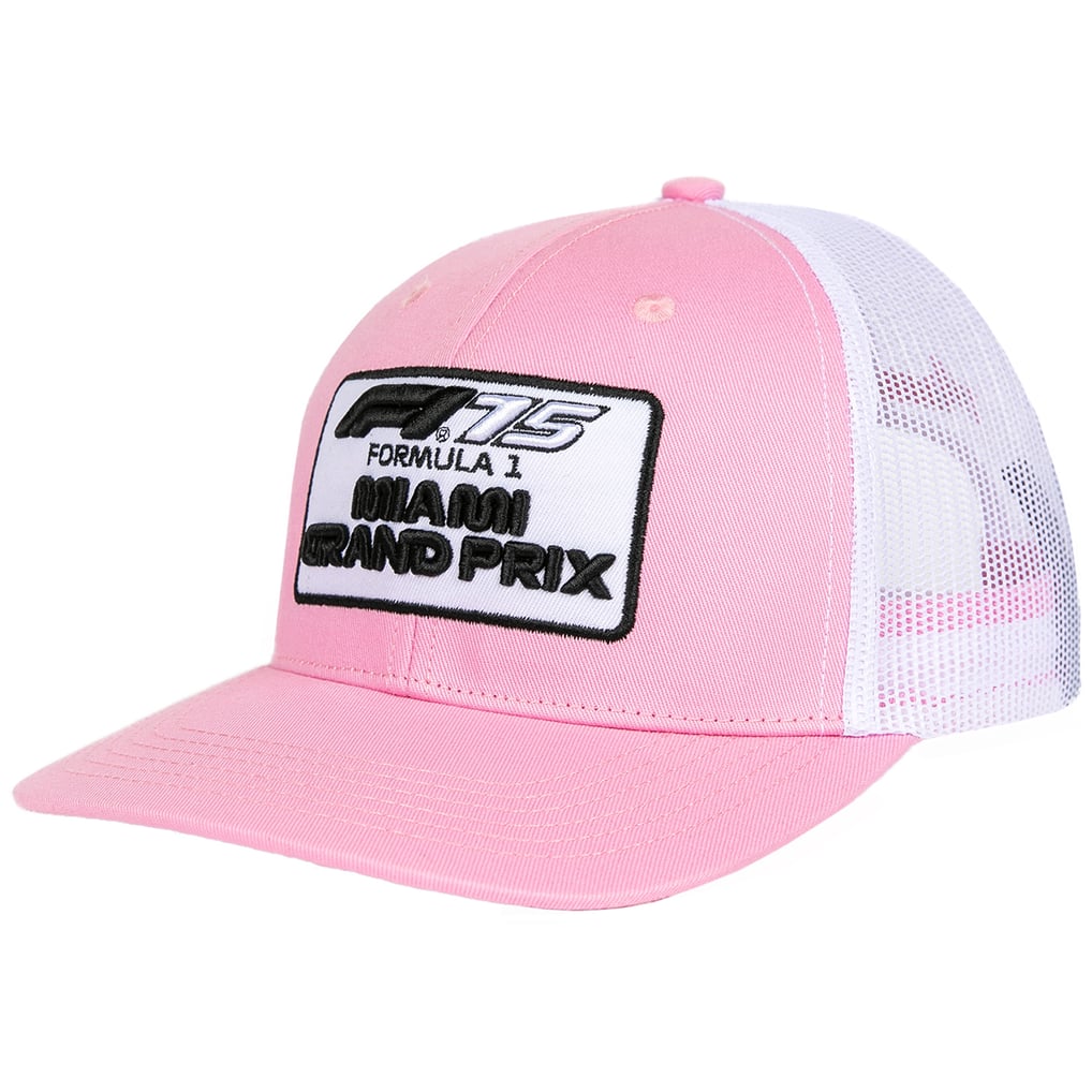 Parke Miami Embroidered Trucker Hat Cream Pink Snapback Adjustable  NWOT parke trucker hat - TikTok Shop main image 4