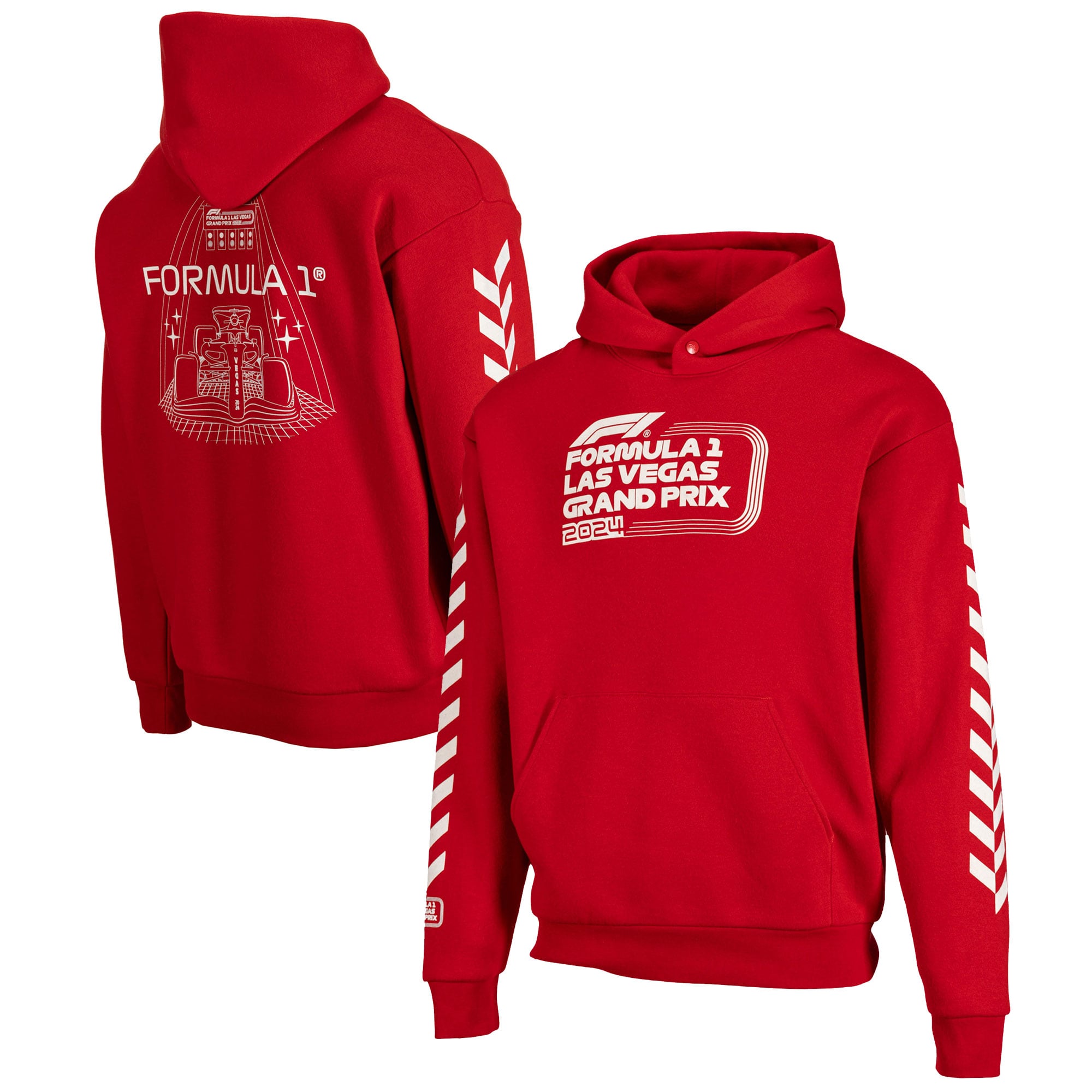 Unisex Red Formula 1 2024 Las Vegas Grand Prix Race Ready Pullover 