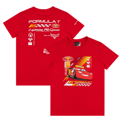 Formula 1 x Pixar's Cars Youth 2026 Italian Grand Prix T-Shirt - Red