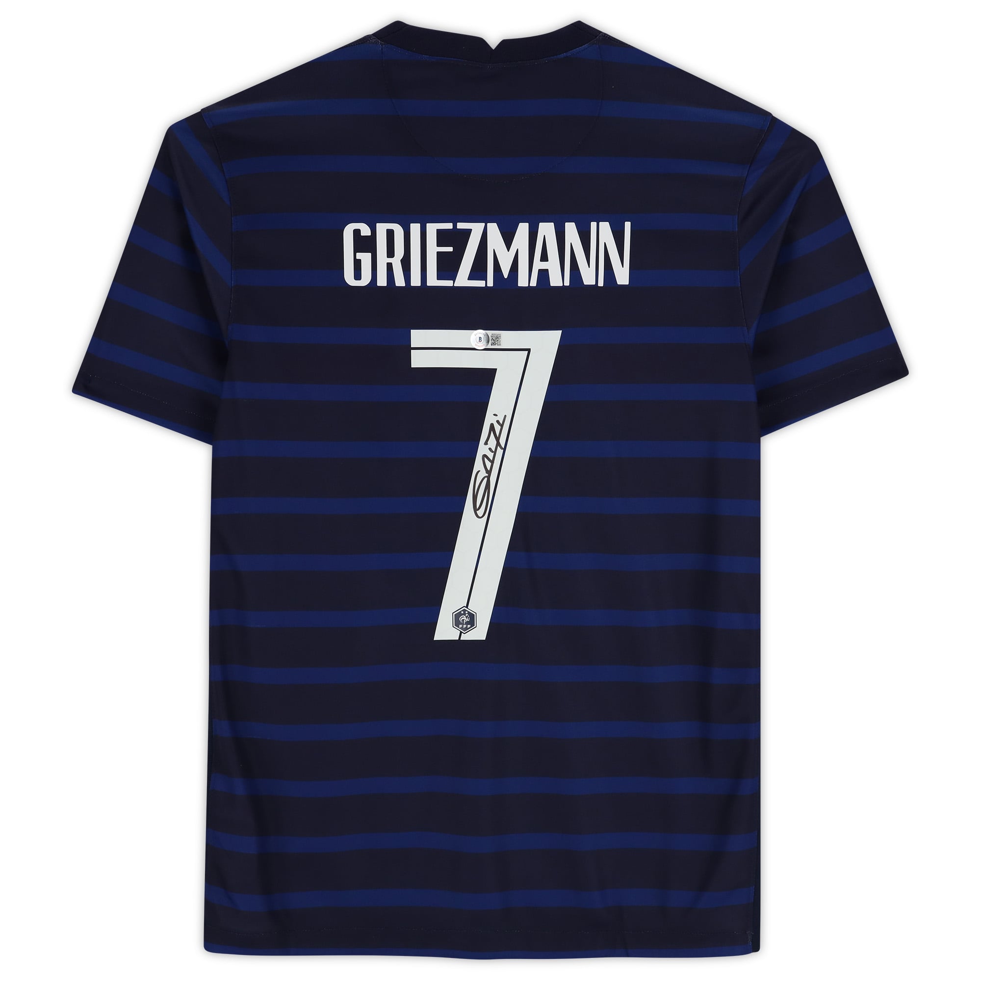 Antoine Griezmann France Autographed Nike Blue Jersey