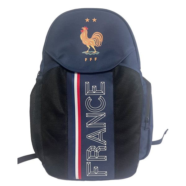 Sac à Dos Officiel Equipe De France FFF - 3 Compartiments - Collection Football