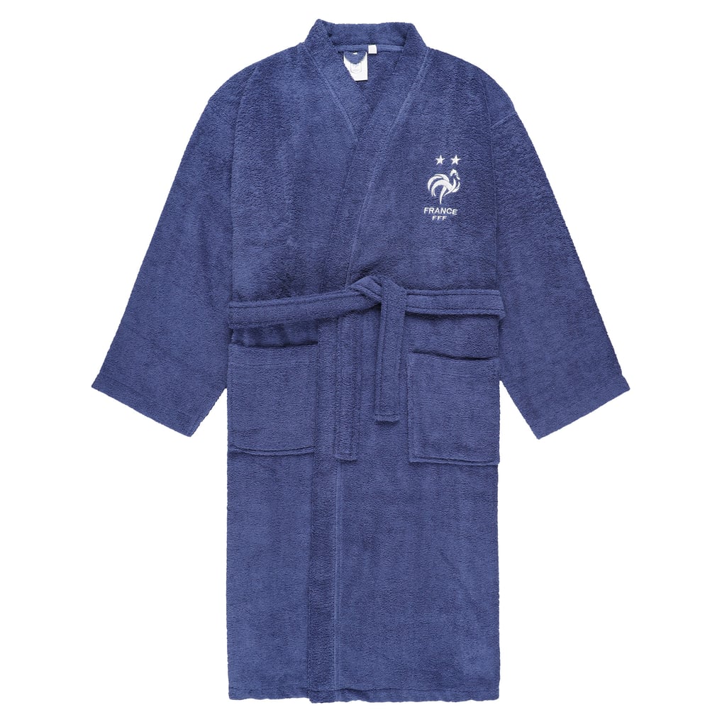 France Bathrobe Cotton Bathrobe - Navy - Adult