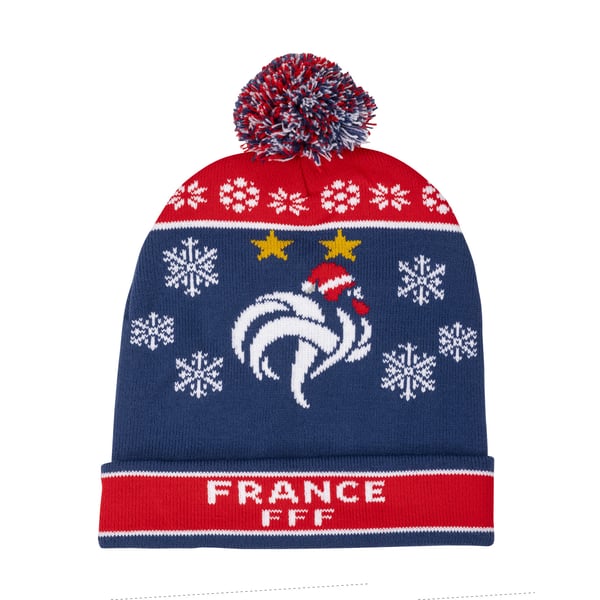 Bonnet Officiel FFF – Collection Équipe De France De Football, Acrylique, Taille Adulte