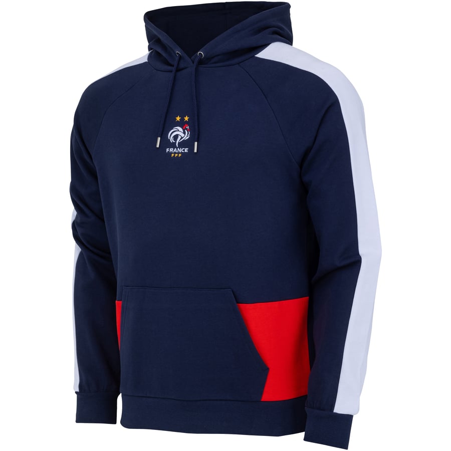 France Colour Block Hoodie - Navy - Mens
