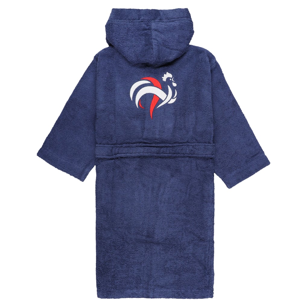 Peignoir De Bain Garçon Equipe Football Brodé - Robe De Nuit Enfant Personnalisable