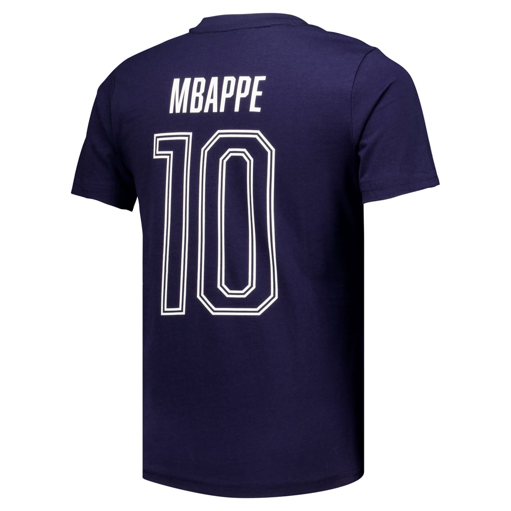 France Mbappe 10 T-Shirt - Navy - Kids