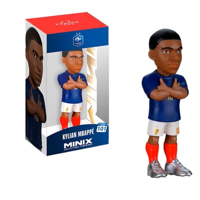 Figura de acción France Minix Football Stars World Cup #101 Mbappé - 12 cm