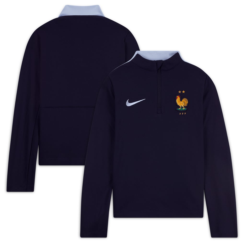 France Nike Academy Pro Drill Top - Navy - Little Kids