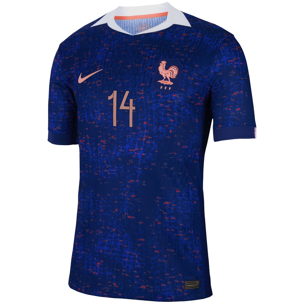 France Nike Home Dri-FIT ADV Match Shirt 2025 with Feller 14 printing
