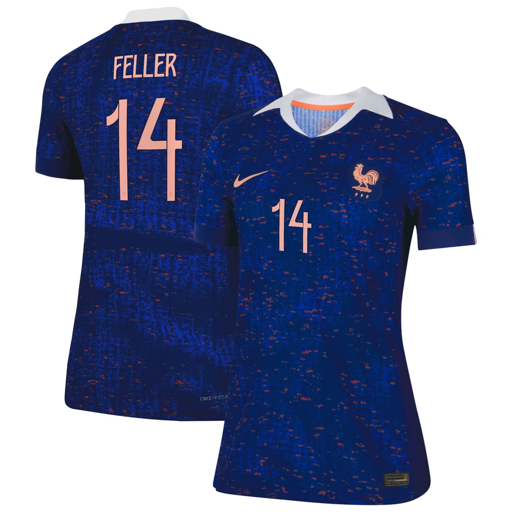 France Nike Home Dri-FIT ADV Match Shirt 2025 - Womens with Feller 14 ...