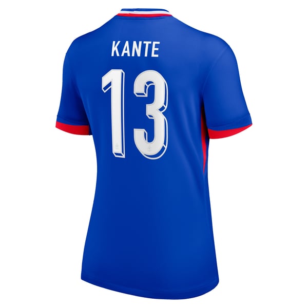 France Nike Home Stadium Shirt 2024 - Womens with Kante 13 printing
