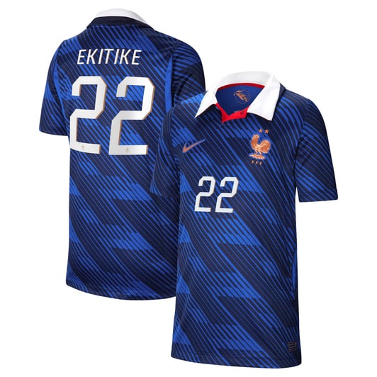 T-Shirt Enfant Foot France – 100% Coton Équipe Nationale Imprimé Durable