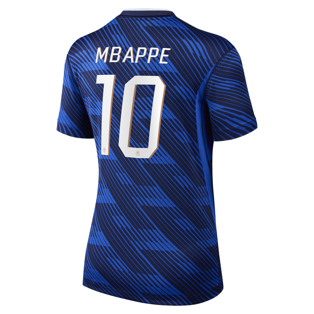 France Nike Home Stadium Shirt 2026 - Womens with Mbappe 10 printing