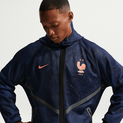 France Nike 'KMC' Anthem Jacket - Blackened Blue
