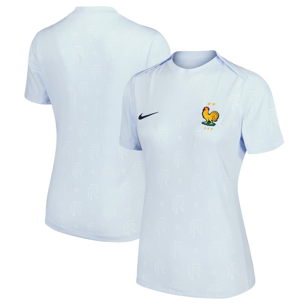 France Nike Pre Match Away Top - Blue - Womens