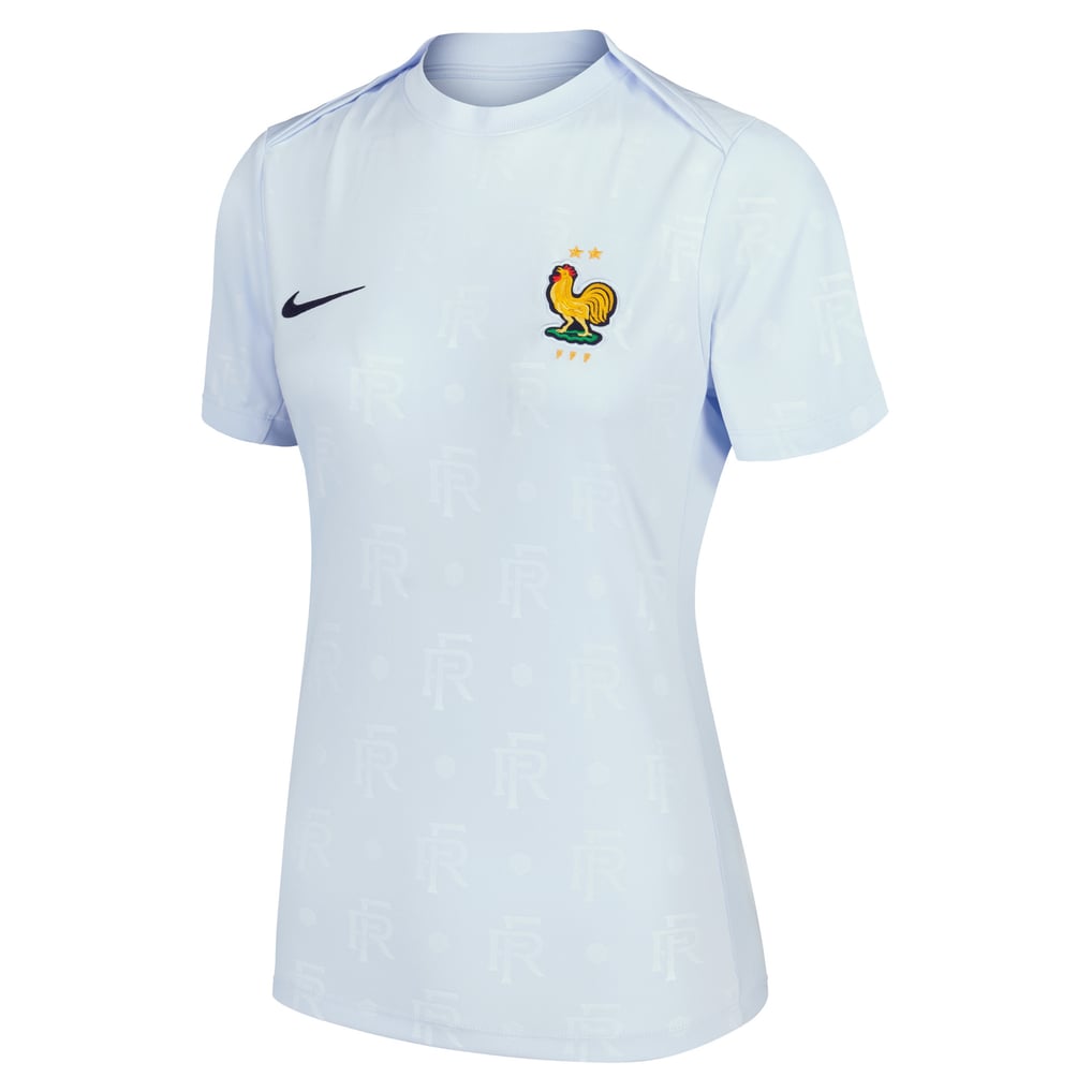 France Nike Pre Match Away Top - Blue - Womens