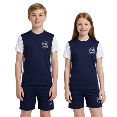 France Poly Mini-Kit - Navy/White - Kids