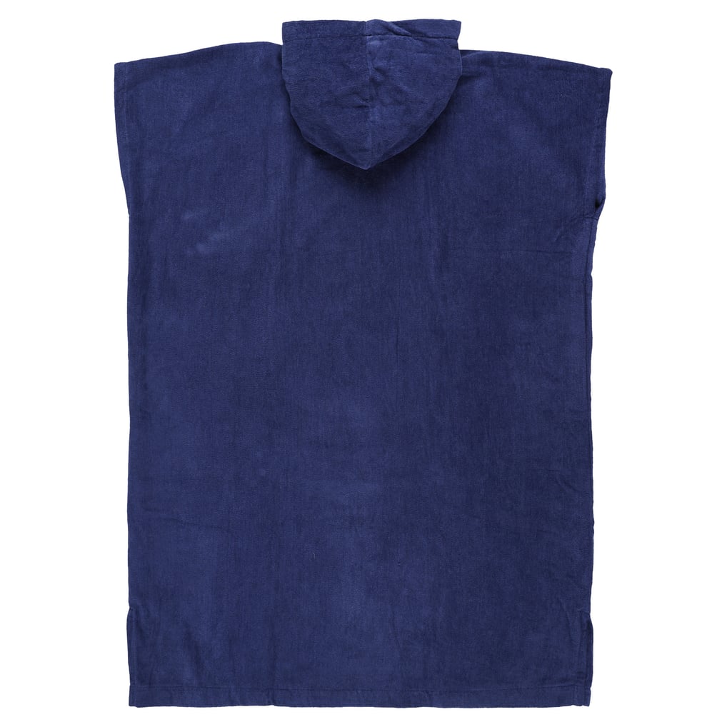 Poncho De Bain Logo Adulte FFF 100% Coton OEKO-TEX - Taille Unique Bleu Marine - Supporter Les Bleus