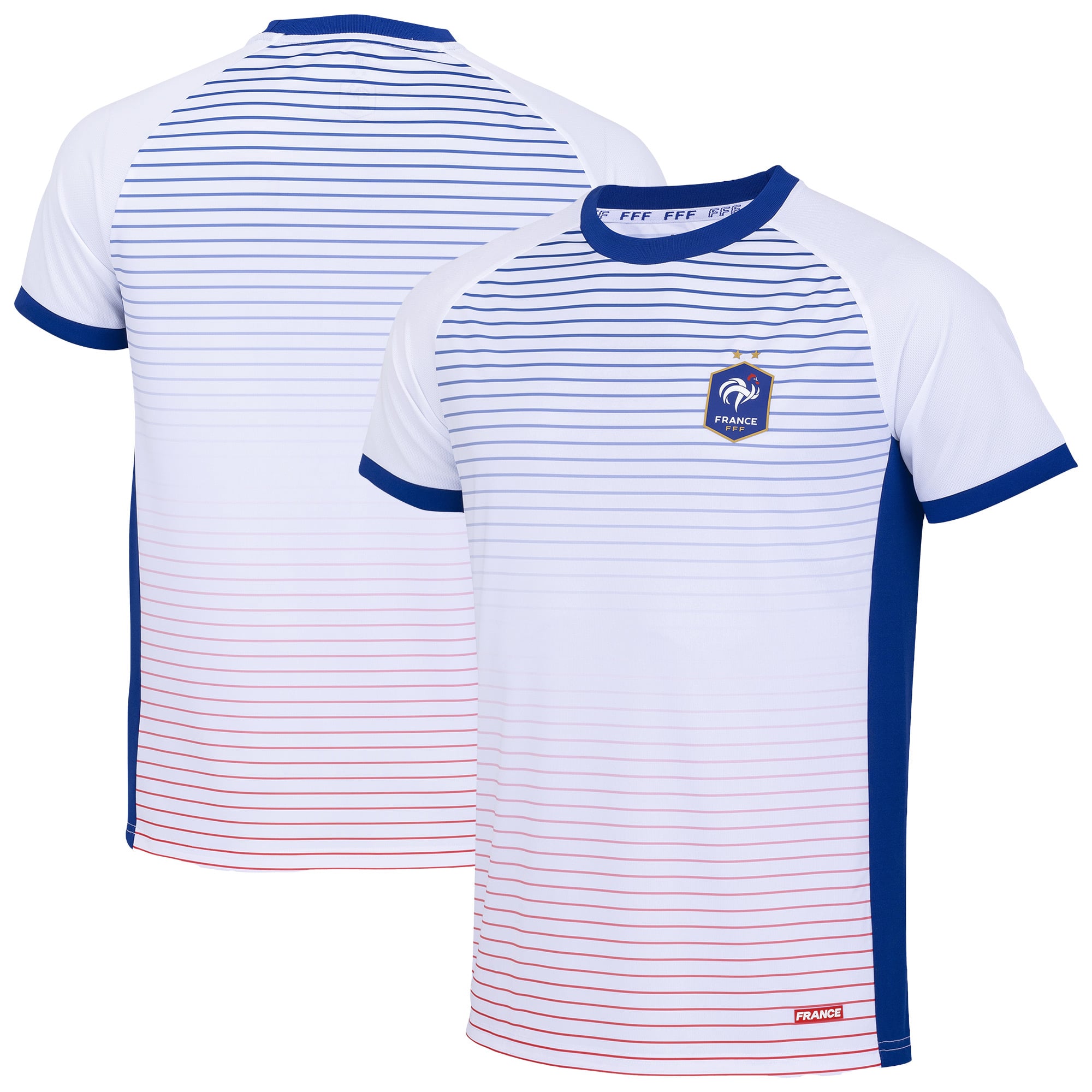 T-shirt à Rayures Bleu Et Blanc Homme – Manches Courtes, Coupe Ajustée, Col Rond, Tissu Respirant Pour Le Sport