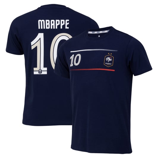 T-shirt FFF – Collection Officielle Equipe De France, Coton, Tailles Homme S à XXL Et Enfant 4 à 14 Ans