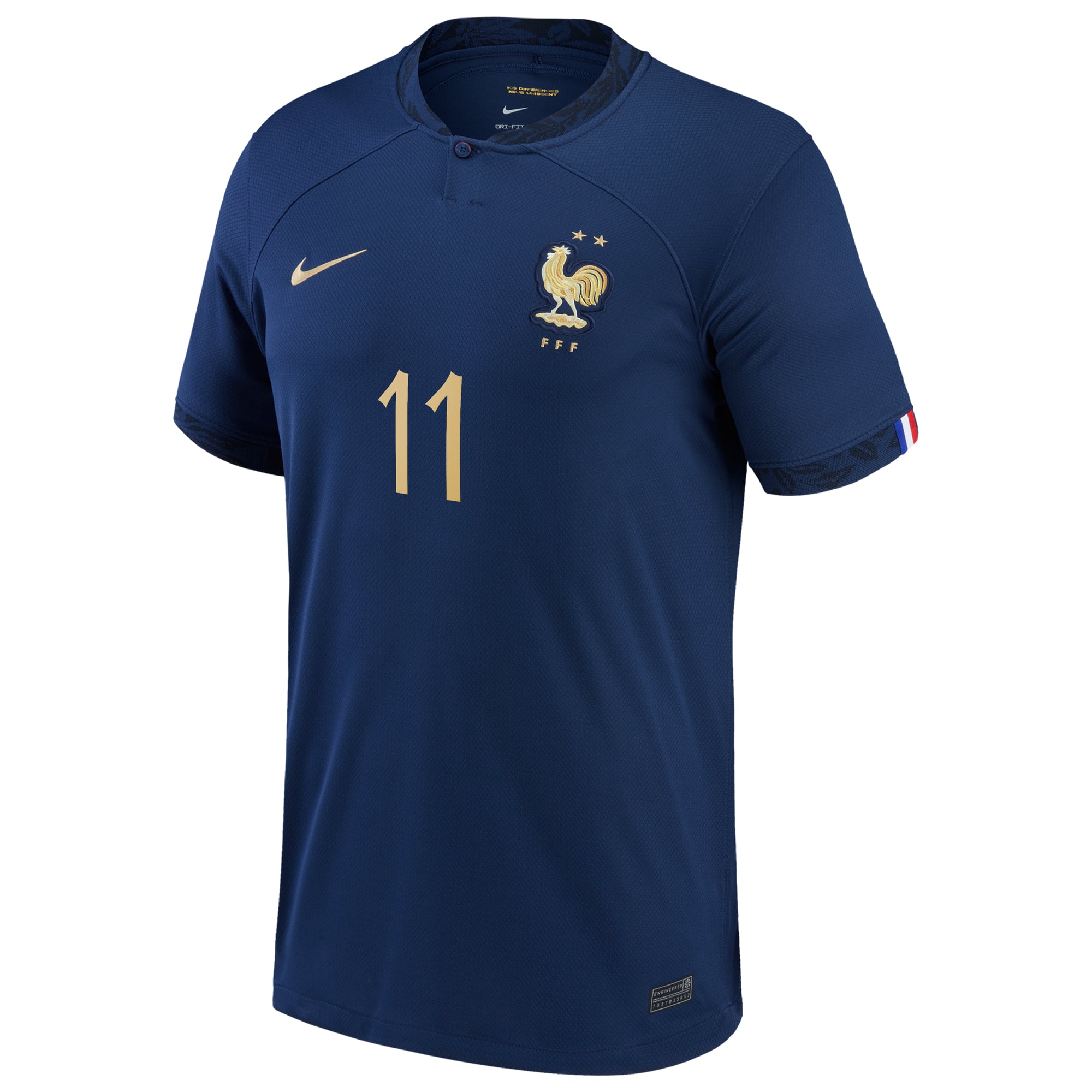 Men's Nike Ousmane Dembele Navy France National Team 2022/23 Home