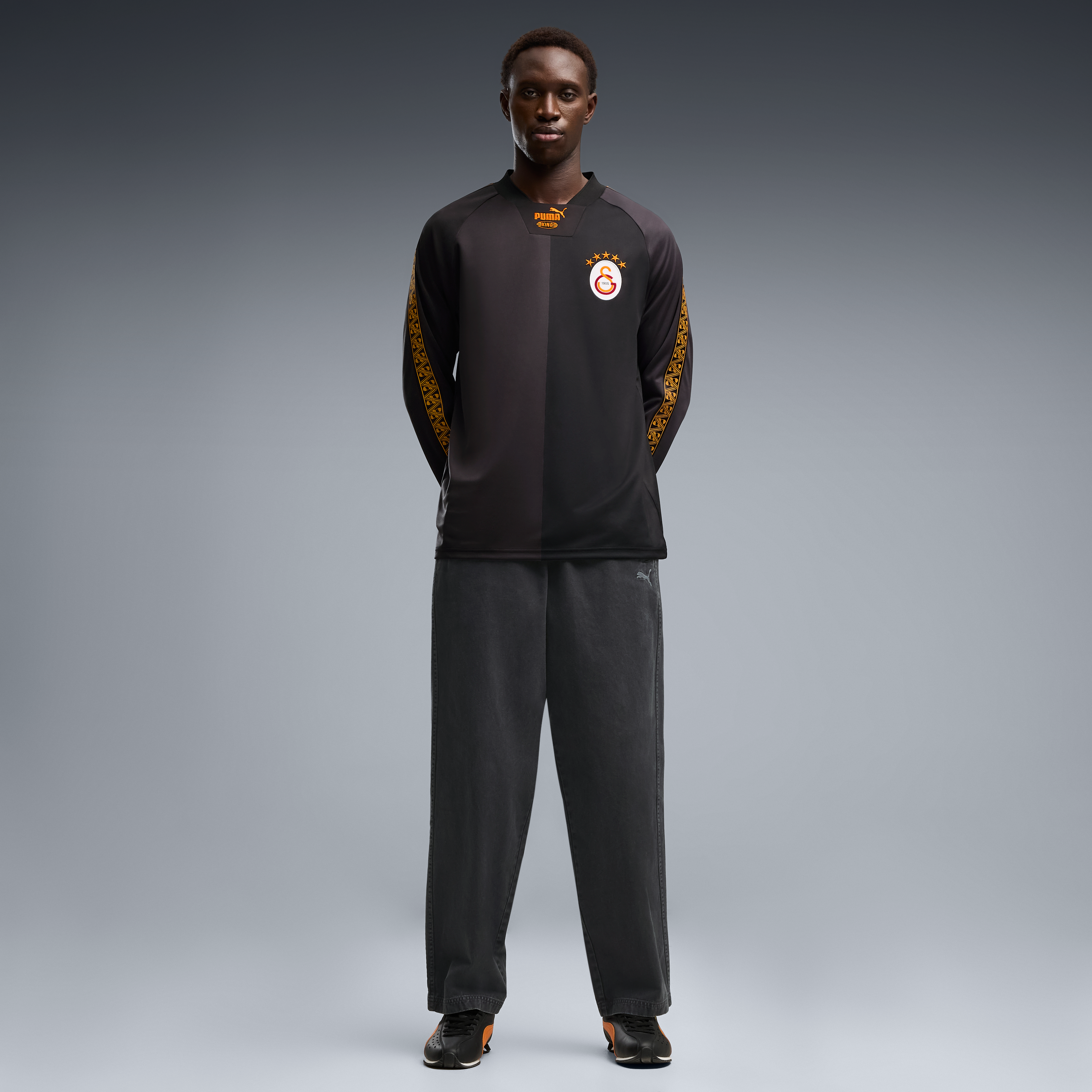 Men's Puma Black Galatasaray 2026/27 King Long Sleeve Fashion Jersey