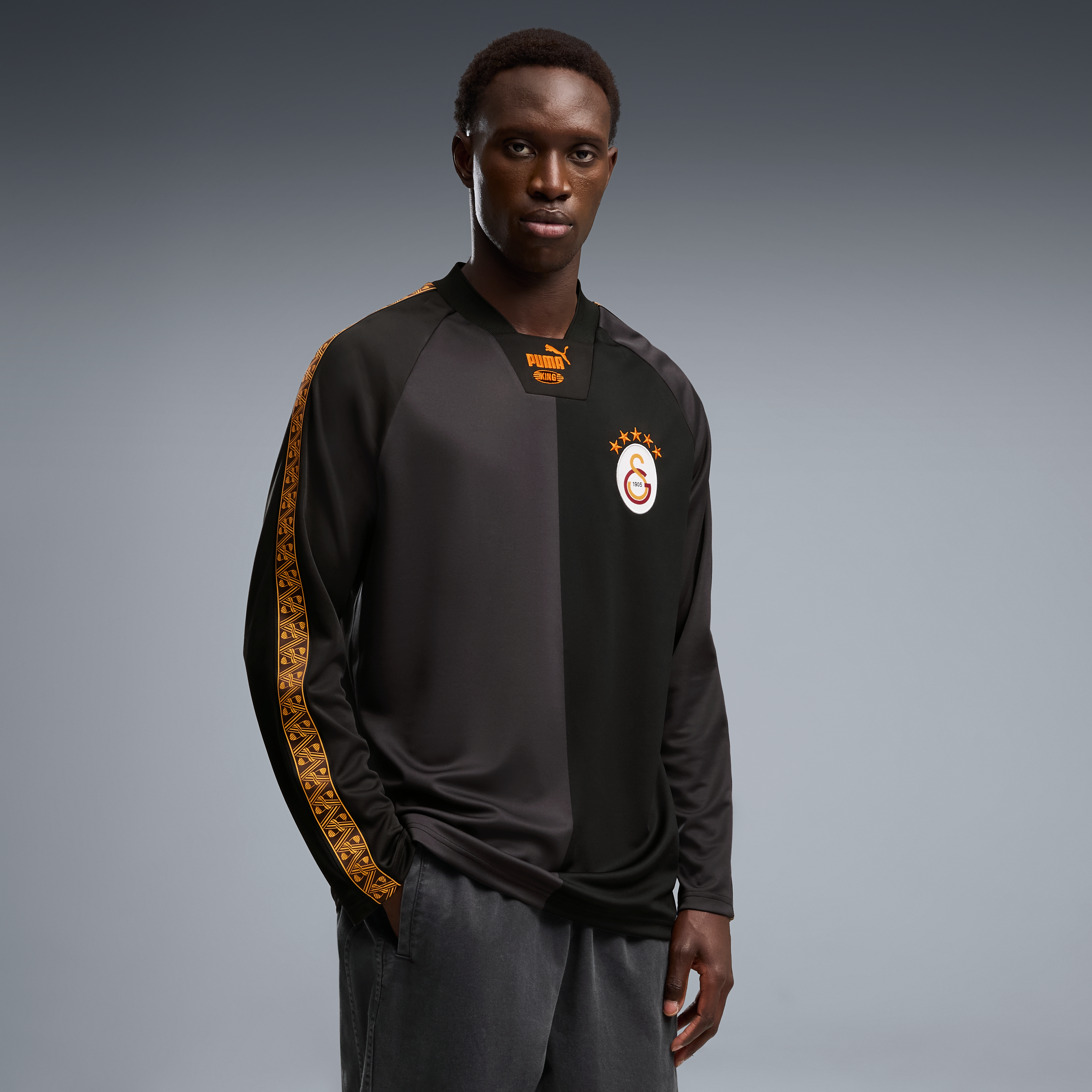 Men's Puma  Black Galatasaray 2026/27 King Long Sleeve Fashion Jersey