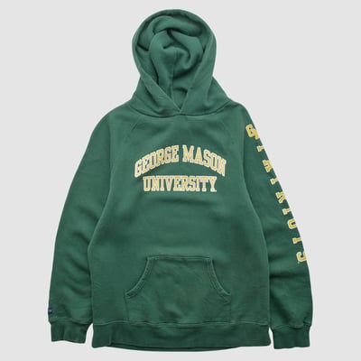 George Mason Patriots Jansport 2000s Hooded Pullover Sweatshirt - Green - XS by Fanatics Real Vintage