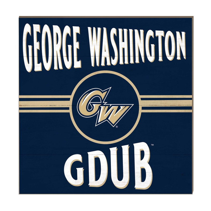George Washington University 10'' x 10'' Retro Team Sign