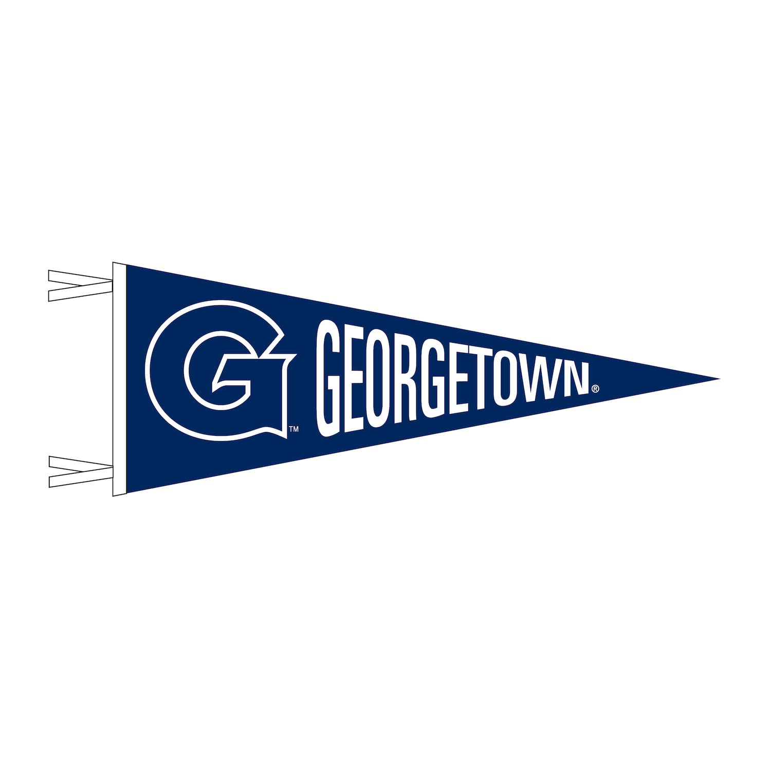 Georgetown Lettering Georgetown University Pennant 63 Georgetown University Flag Stock