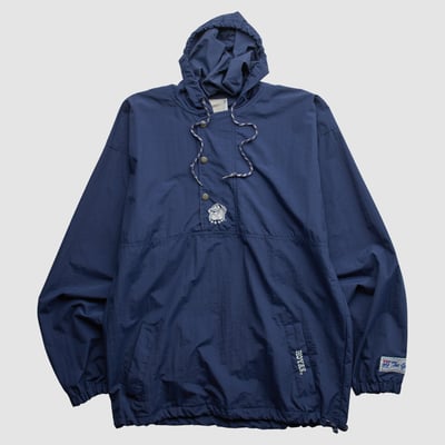 Georgetown Hoyas The Game 90s Hooded Pullover Jacket - Navy - XL by Fanatics Real Vintage