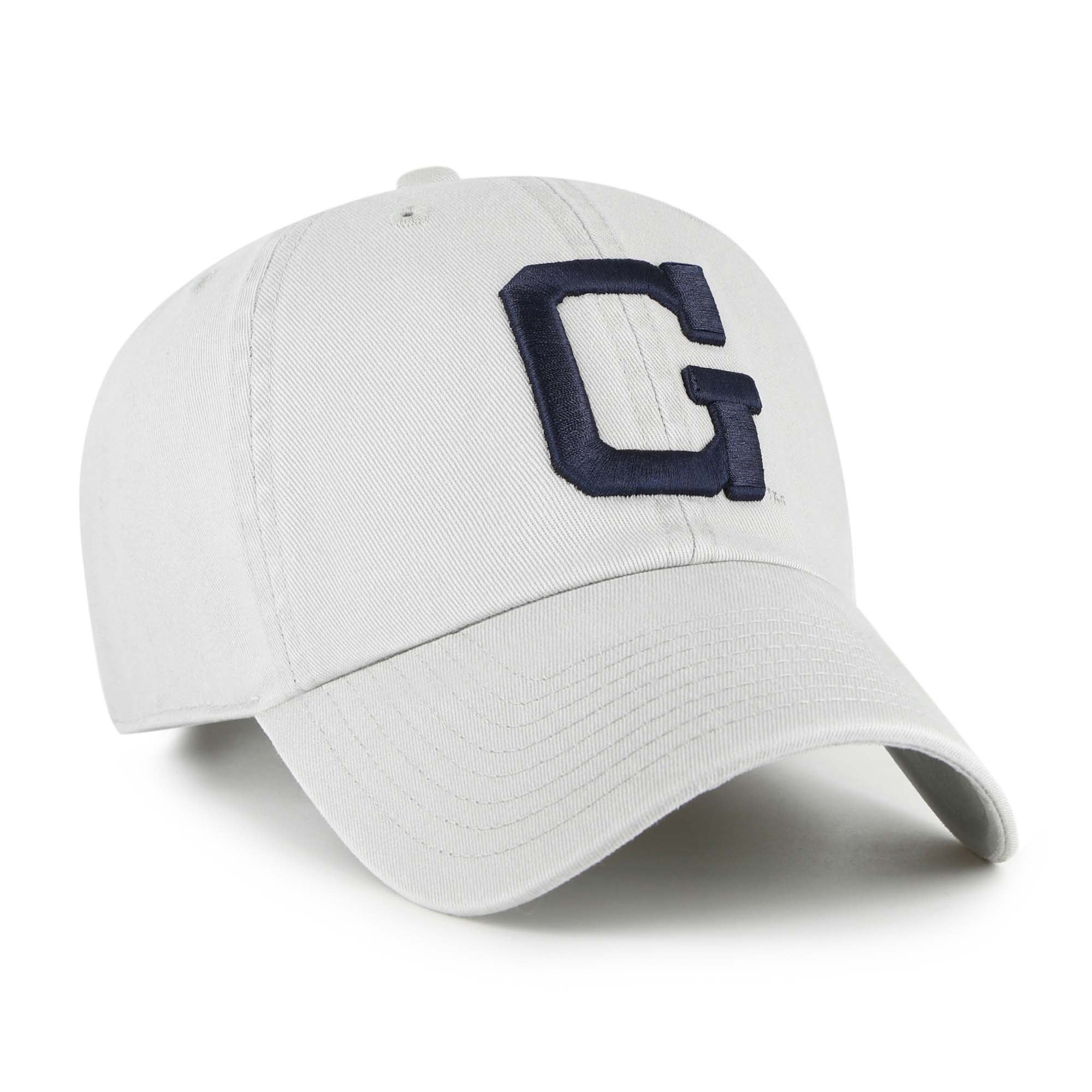 Men's '47 Gray Georgetown Hoyas Vault Clean Up Adjustable Hat
