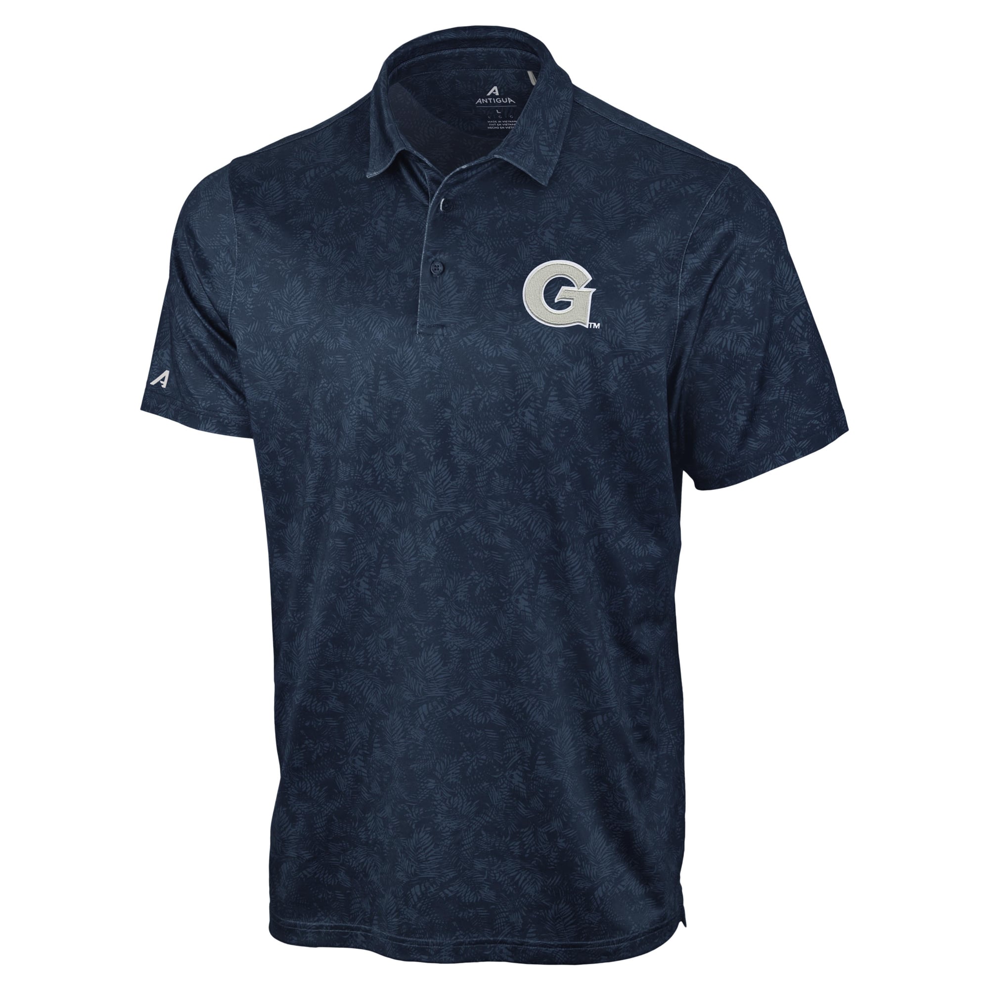 Men's Antigua Navy Georgetown Hoyas Lush Polo