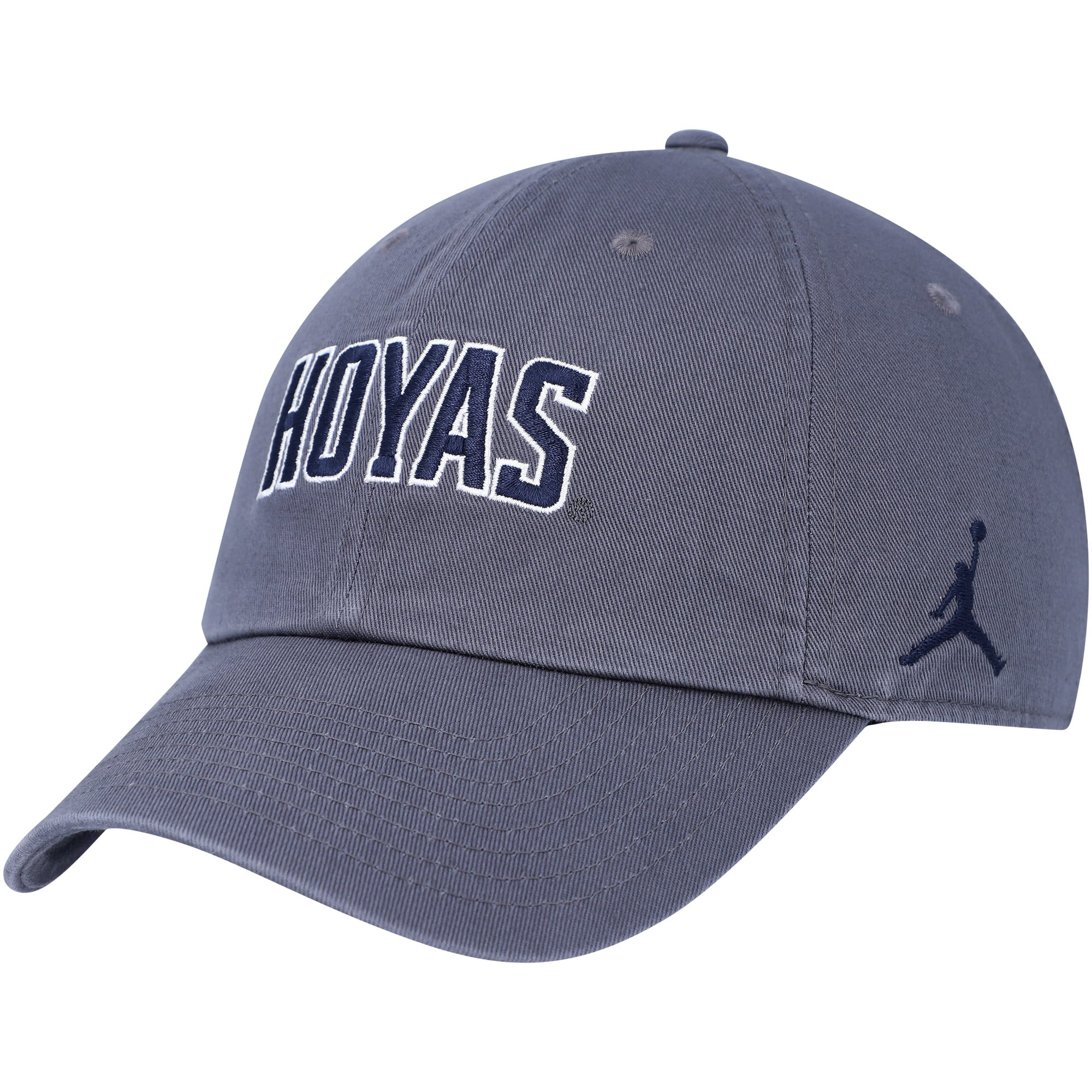 Men's Jordan Brand Gray Georgetown Hoyas Heritage86 Wordmark Adjustable Hat