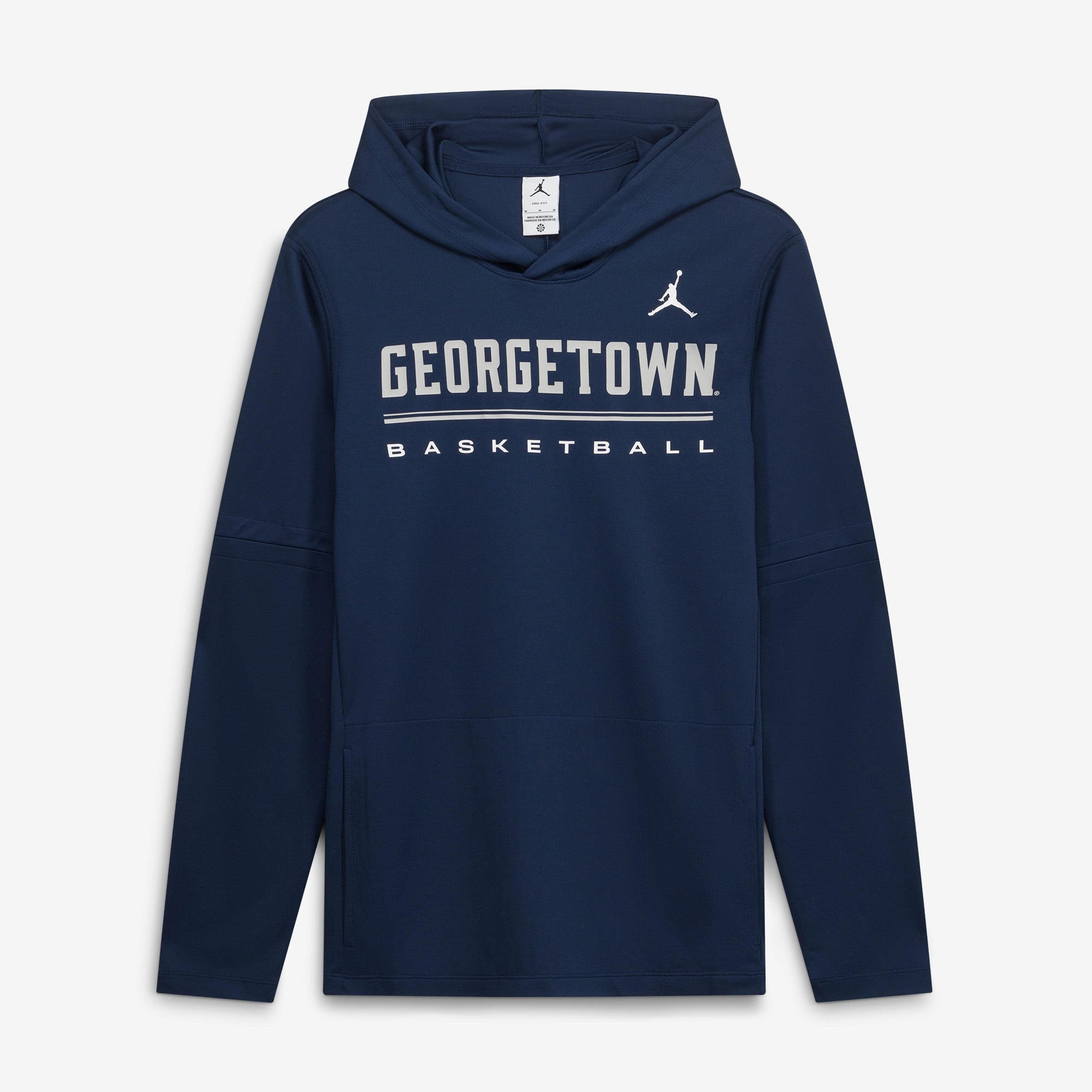 Men's Jordan Brand Navy Georgetown Hoyas 2026 Sideline Lightweight Dri-FIT Hoodie