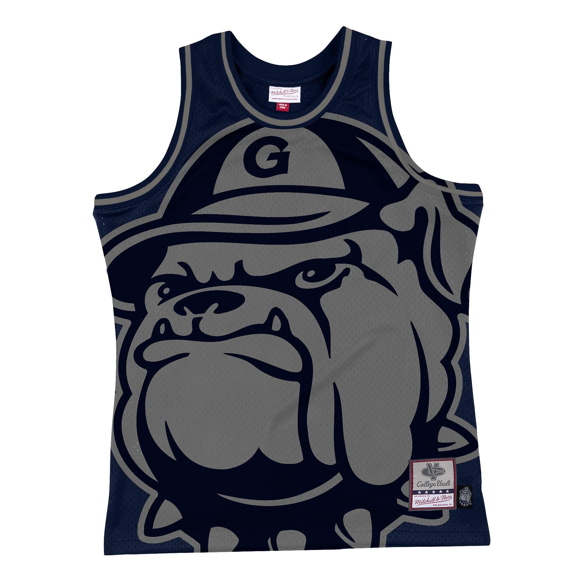 Mens MITCHELL & NESS Ast Georgetown Hoyas NCAA Big Face Fashion Tank