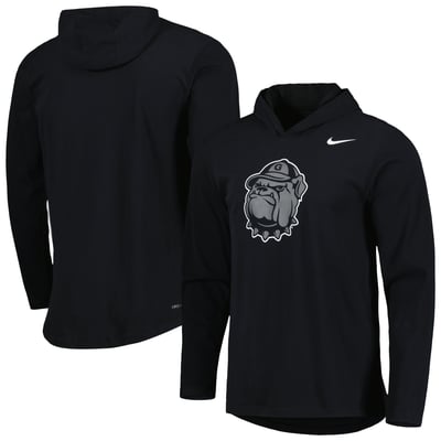 T-Shirt à Manche Longue à Capuche Georgetown Hoyas Nike Color Pop Performance - Noir