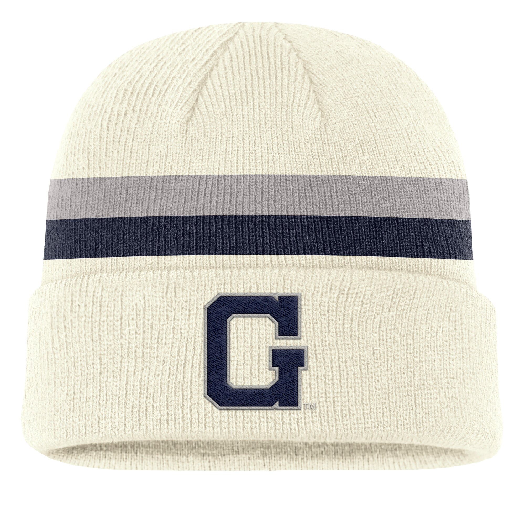 Bonnet à revers Nike crème Georgetown Hoyas Legacy pour homme
