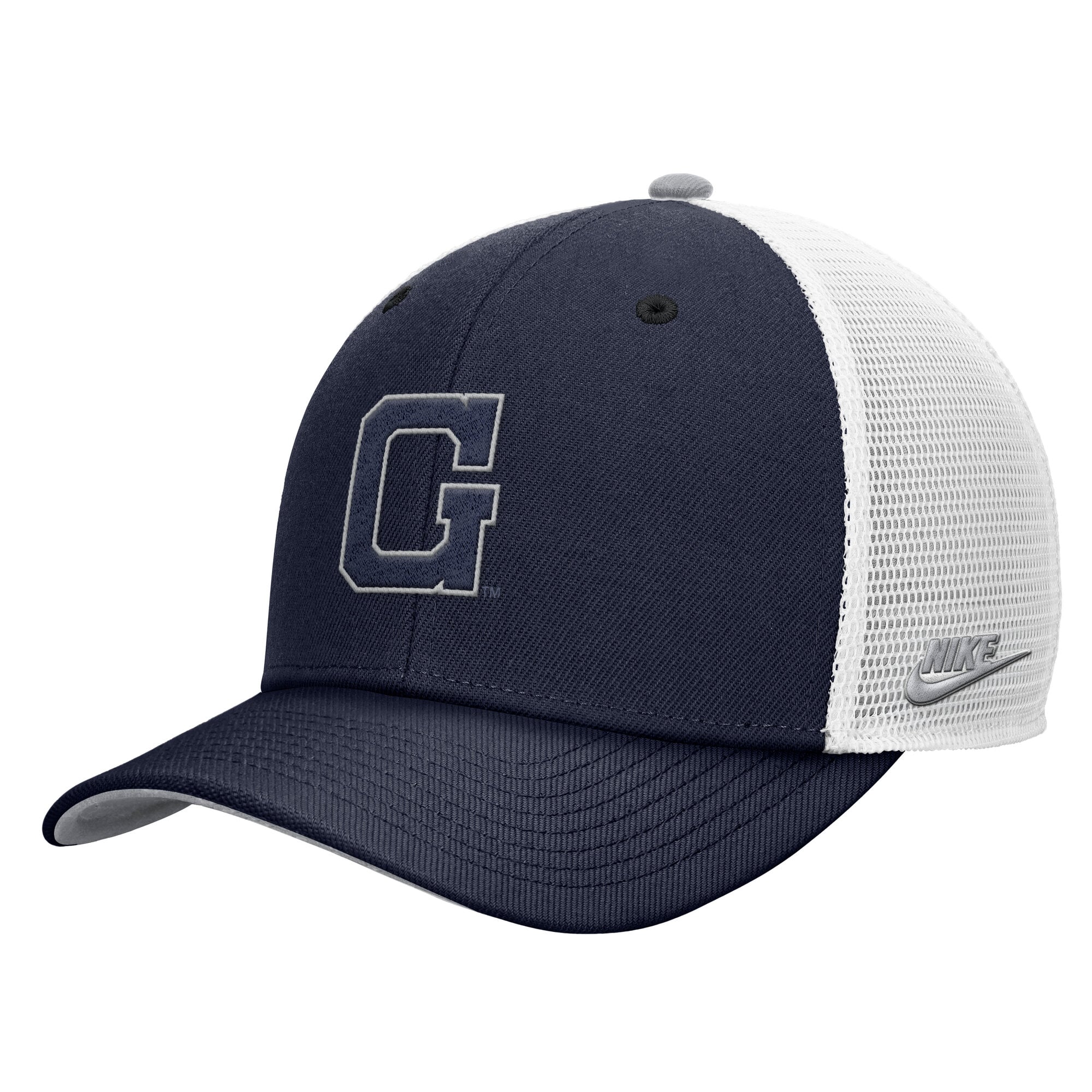 Casquette trucker ajustable Nike Georgetown Hoyas Legacy Mascot bleu marine pour homme