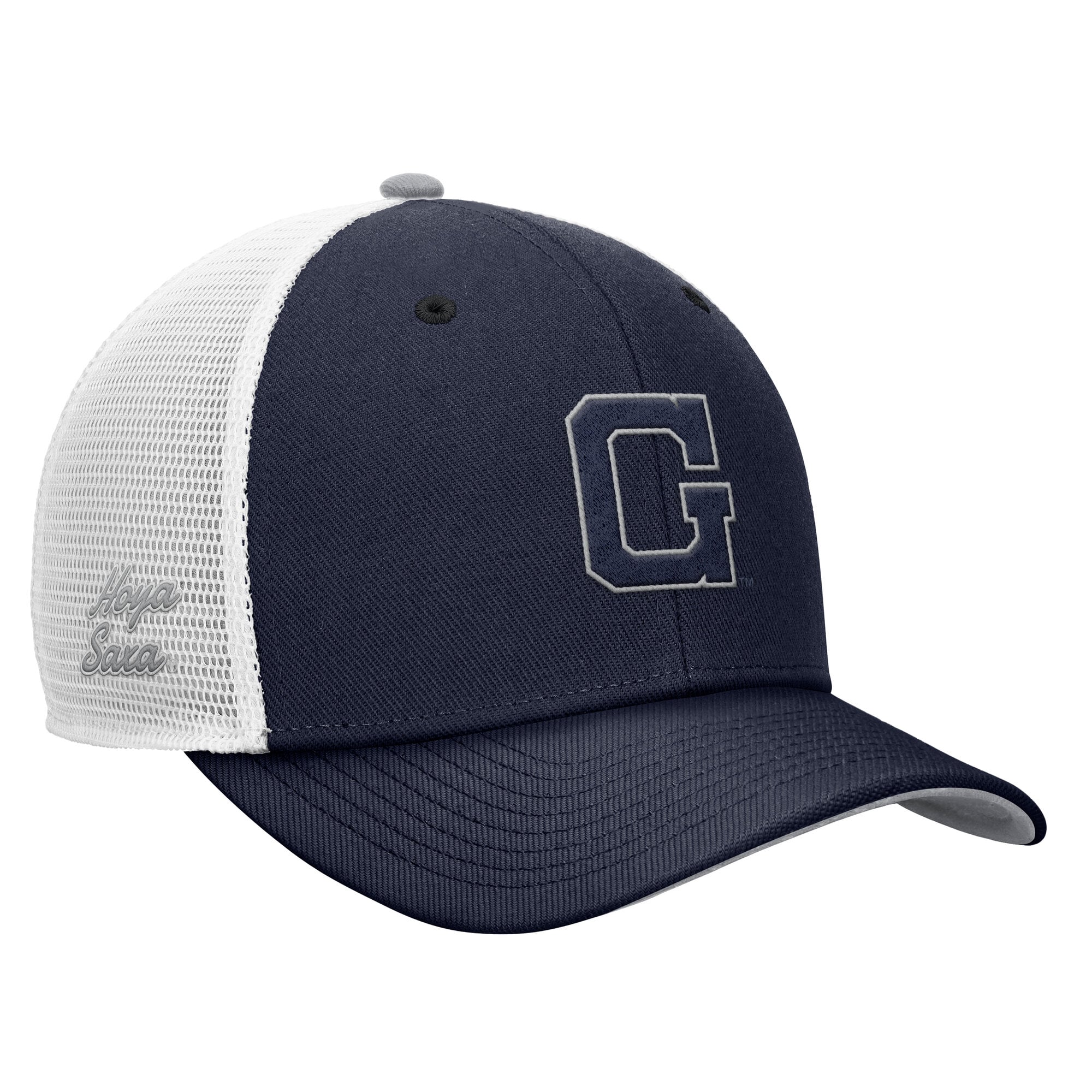 Casquette trucker ajustable Nike Georgetown Hoyas Legacy Mascot bleu marine pour homme