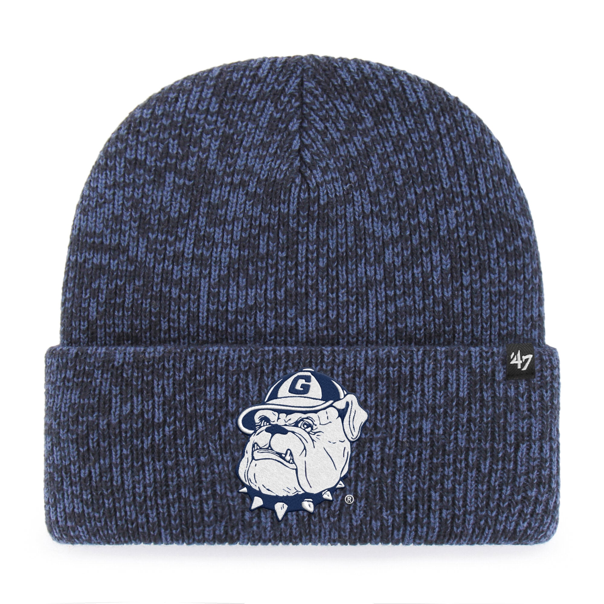 Bonnet unisexe à revers « Brain Freeze » de la marque Georgetown Hoyas, bleu marine, n° 47