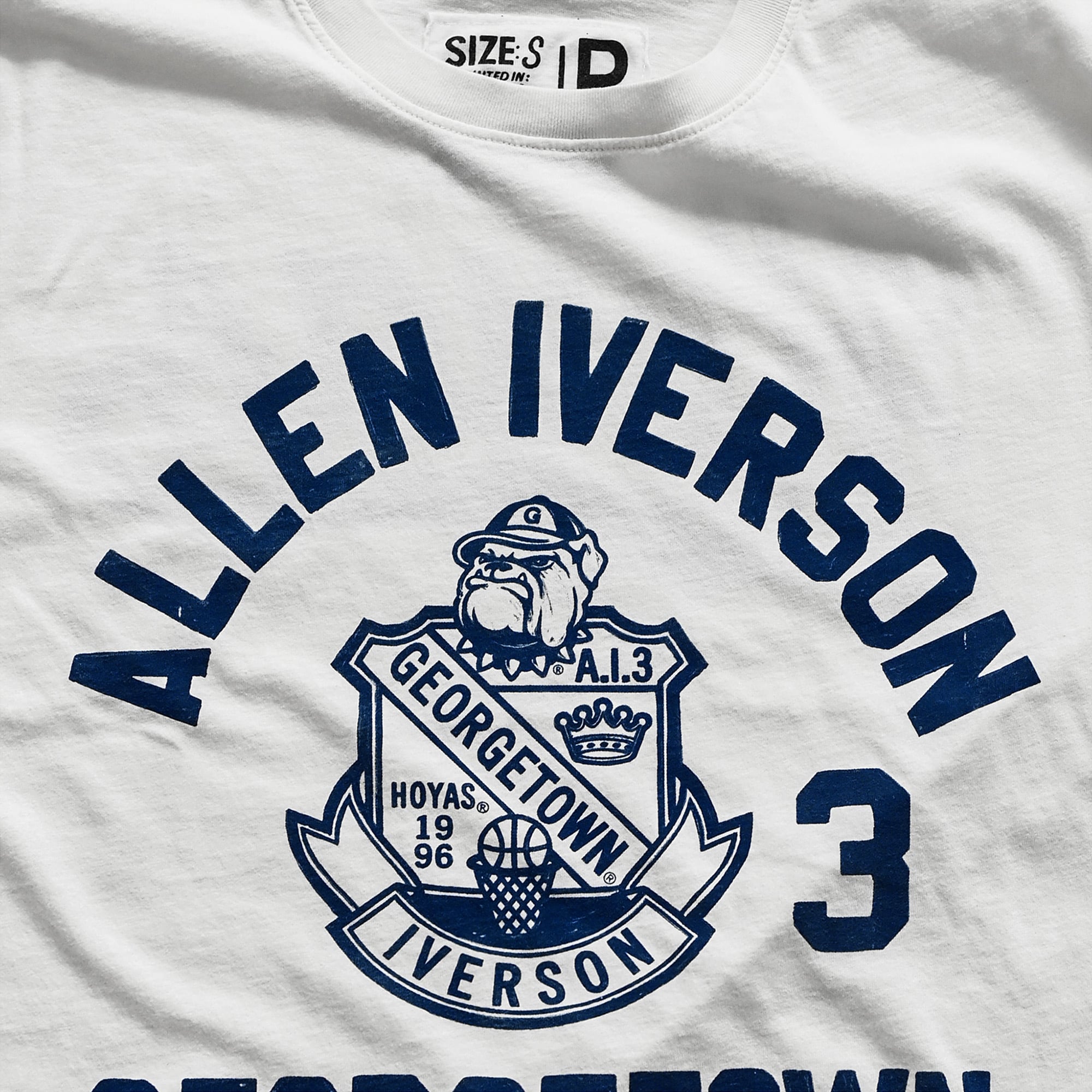 T-shirt unisexe Roots of Fight x Georgetown Hoyas Allen Iverson blanc n° 3