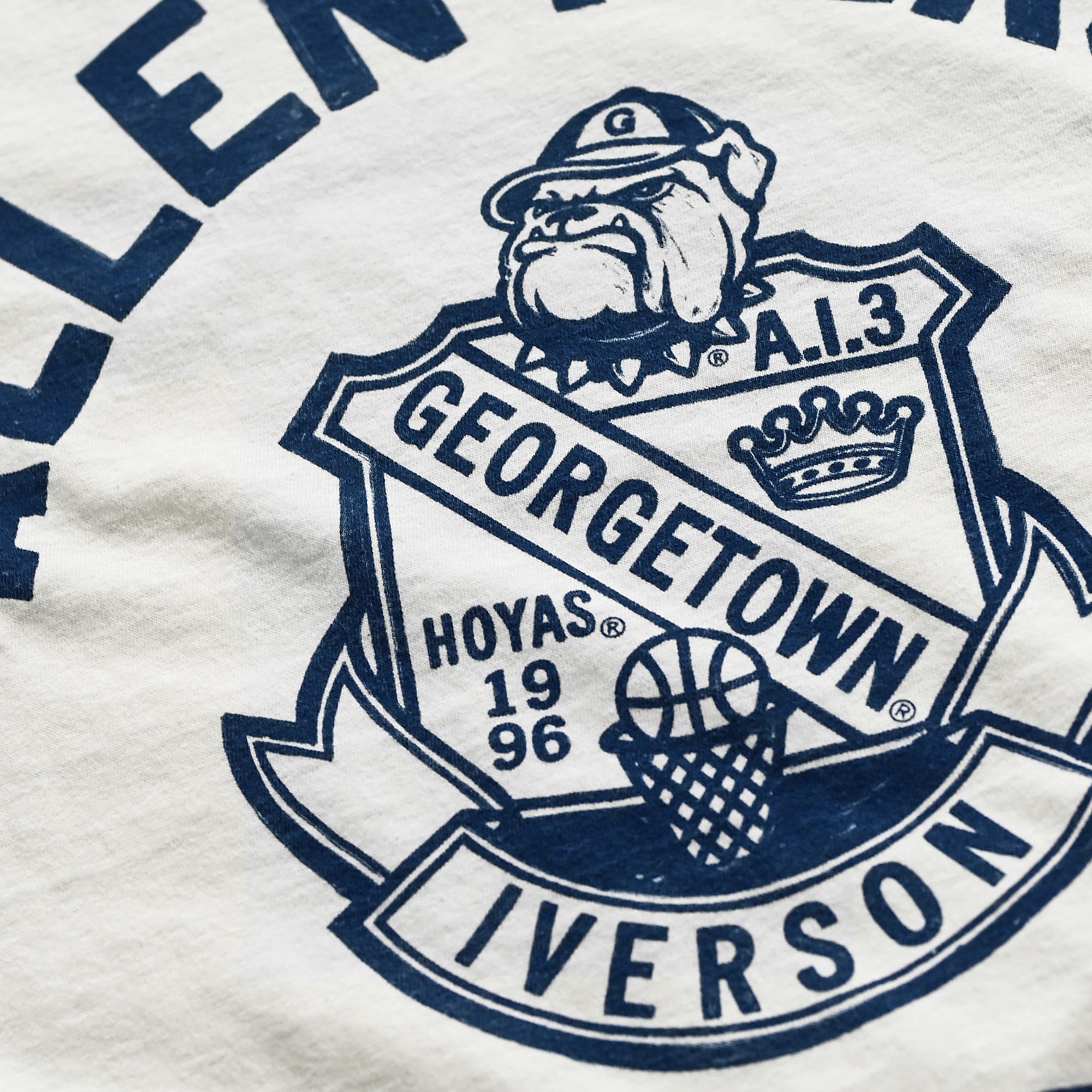 T-shirt unisexe Roots of Fight x Georgetown Hoyas Allen Iverson blanc n° 3