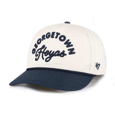 Georgetown Hoyas '47 Women's Rope Script Hitch Adjustable Hat - Cream/Navy