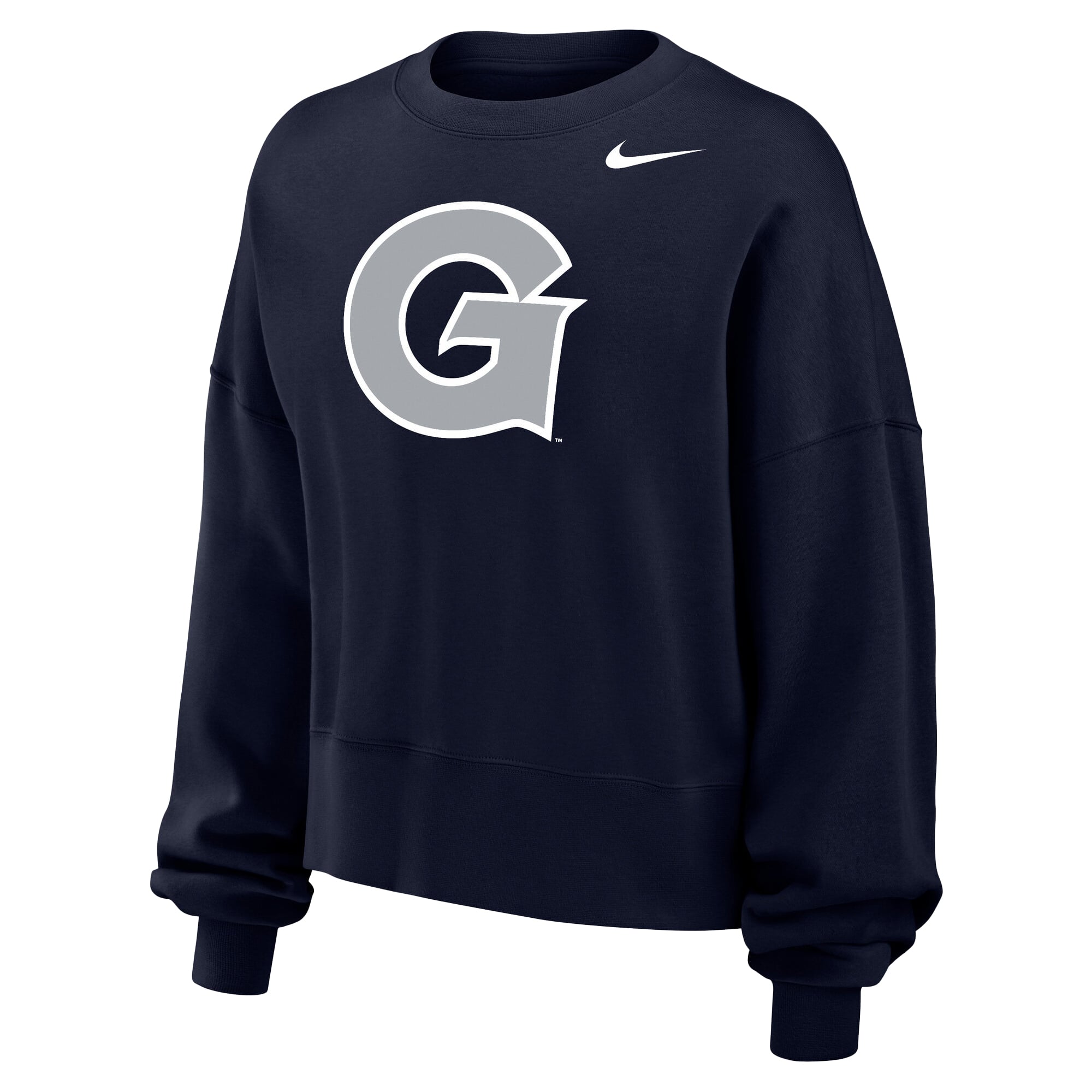 Women's Nike Navy Georgetown Hoyas Phoenix Fleece Pullover Sweatshirt