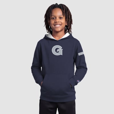  Georgetown Hoyas Champion Youth Fleece Hoodie - Navy