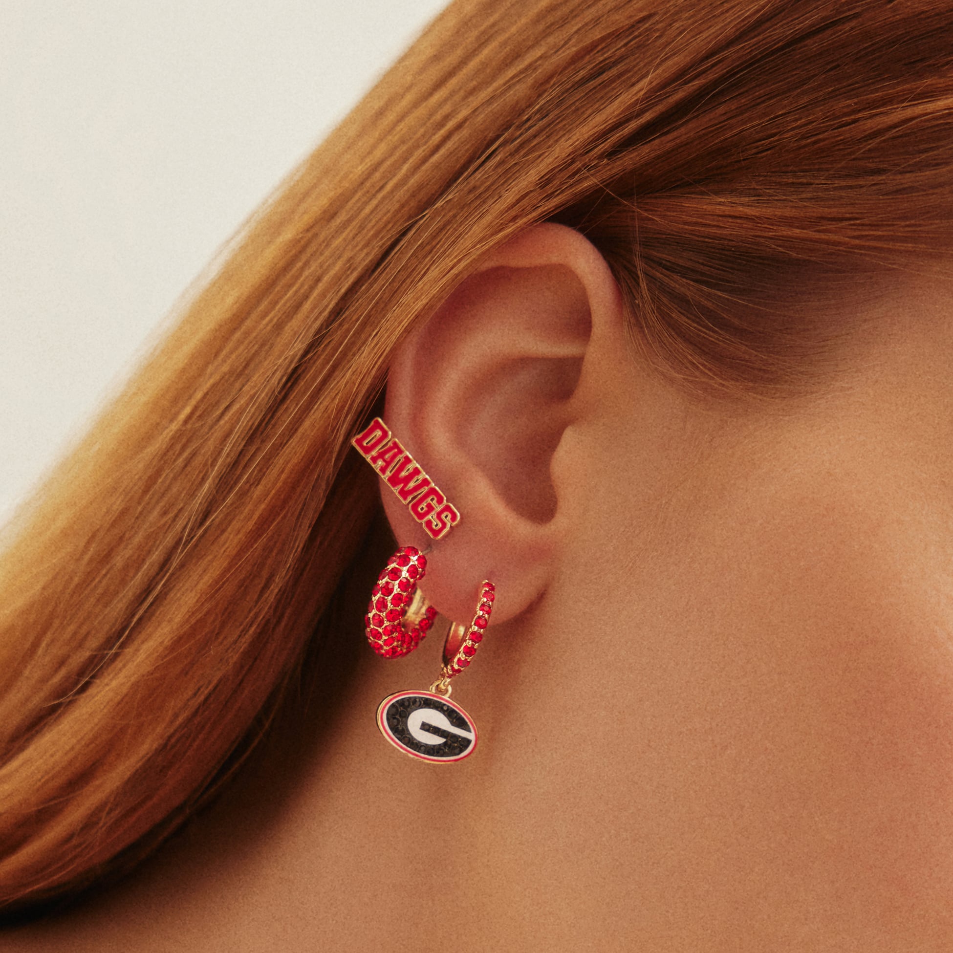 Ensemble de boucles d'oreilles 3 pièces BaubleBar Georgia Bulldogs